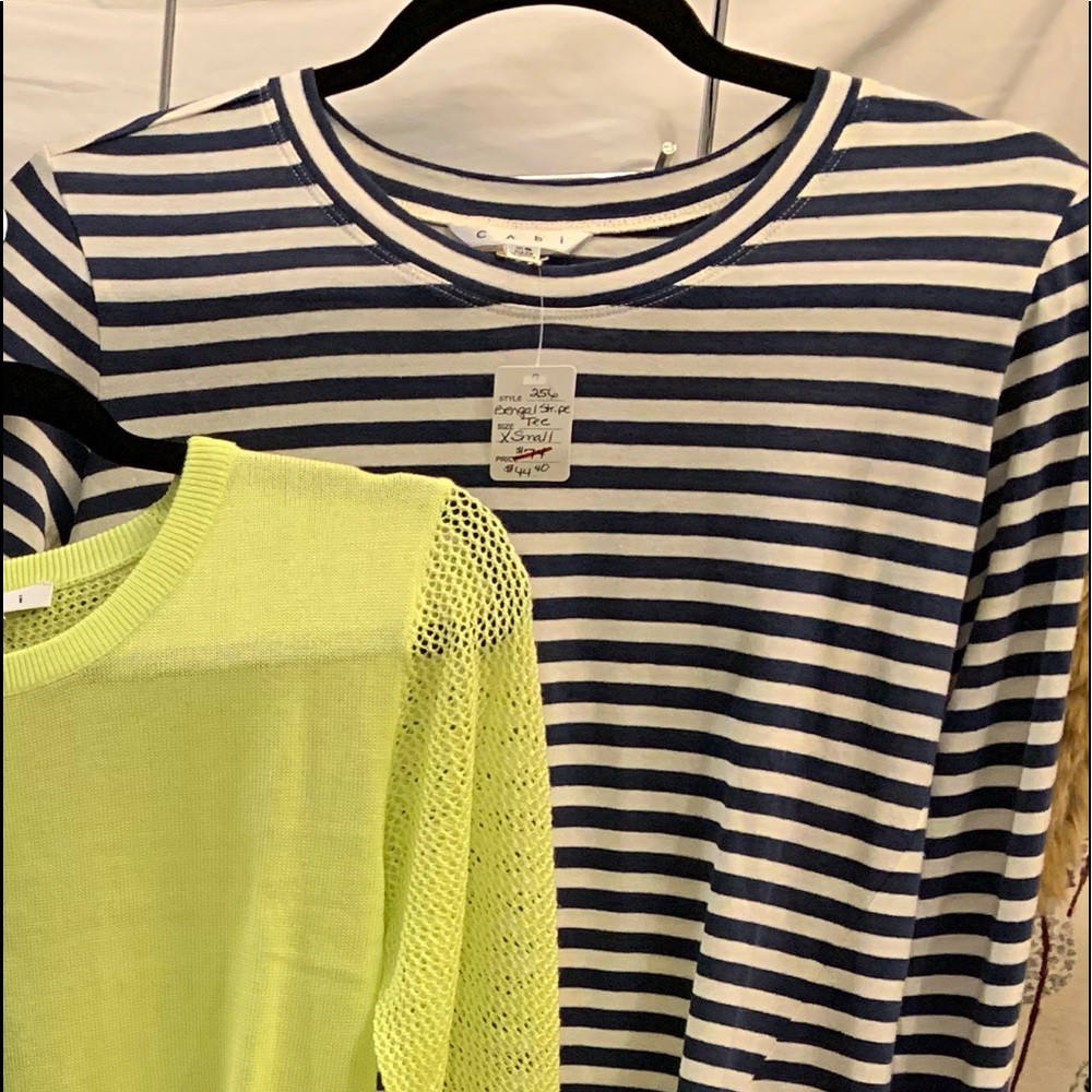 Cabi Begel Stripe Tee